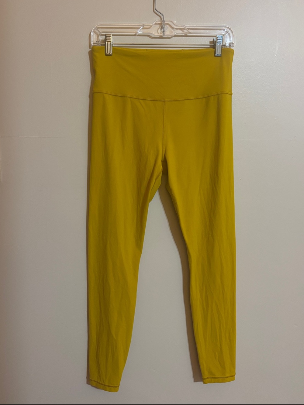 Athleta Mustard Yellow High-Rise Performance Leggings
